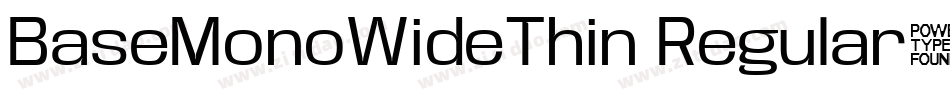 BaseMonoWideThin Regular字体转换